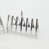 Pair of Sterling Silver Modernist Six-Bar Toast Racks 1931 Birmingham Antique