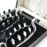 Boxed Pair of Sterling Silver Viking Ship Shaped Toast Racks 1977 Birmingham