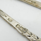 Victorian Sterling Silver Art Nouveau Fairy Pattern Spoons Antique 1897 London
