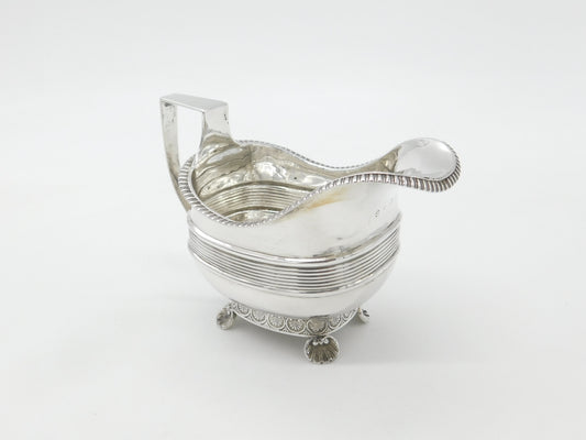 Georgian Sterling Silver Cream Jug Scallop Shell Feet c1780 William Withers