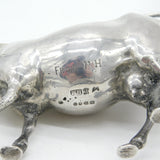 Victorian Sterling Silver Cow Creamer 1899 Chester Import Dutch 18th Century
