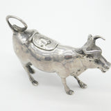 Victorian Sterling Silver Cow Creamer 1899 Chester Import Dutch 18th Century