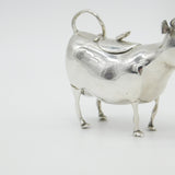 Victorian Sterling Silver Large Cow Creamer Jug Antique 1892 Import London