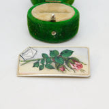 Victorian Sterling Silver Colourful Enamel Mizpah Sweetheart Brooch Antique 1883
