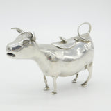 Victorian Sterling Silver Large Cow Creamer Jug Antique 1892 Import London