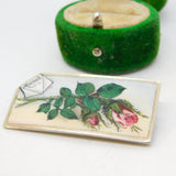 Victorian Sterling Silver Colourful Enamel Mizpah Sweetheart Brooch Antique 1883