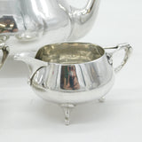 Art Nouveau Sterling Silver Three-Piece Tea Service Antique 1926 London