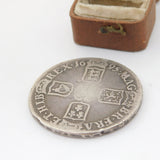 King William III Septimo. Silver Crown Coin 1695 Fair Condition Antique