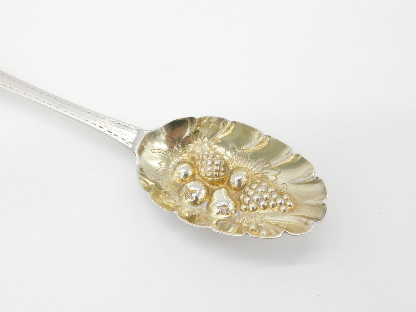 Hester Bateman Sterling Silver Berry Spoon Antique 1787 London Georgian