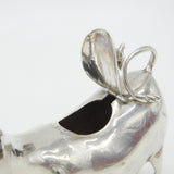 Victorian Sterling Silver Large Cow Creamer Jug Antique 1892 Import London