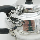 Art Nouveau Sterling Silver Three-Piece Tea Service Antique 1926 London