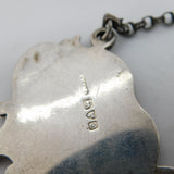 Edwardian Sterling Silver Nouveau Brandy Decanter Label 1904 Chester Antique