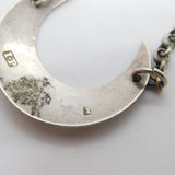 George III Sterling Silver Bright Cut Crescent 'Brandy' Decanter Label c1770