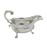 George III Sterling Silver Scrolled Sauce or Gravy Boat Antique 1762 London
