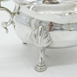 George III Sterling Silver Scrolled Sauce or Gravy Boat Antique 1762 London