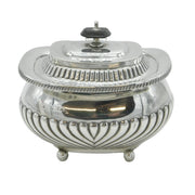 Victorian Sterling Silver Casket Tea Caddy Antique 1892 Victorian William Hutton