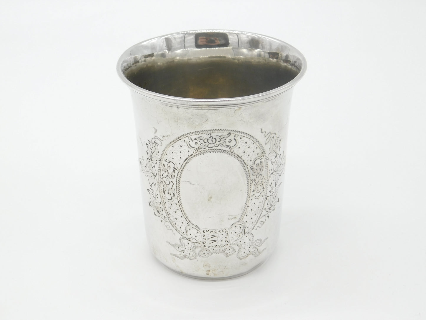 Austro-Hungarian '13 Loth' .81 Grade Silver Beaker or Cup Antique c1850 Weiss