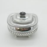 Victorian Sterling Silver Casket Tea Caddy Antique 1892 Victorian William Hutton