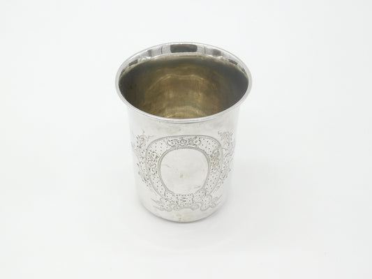 Austro-Hungarian '13 Loth' .81 Grade Silver Beaker or Cup Antique c1850 Weiss