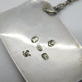 George IV Sterling Silver Bright Cut Madeira Decanter Label Antique 1828