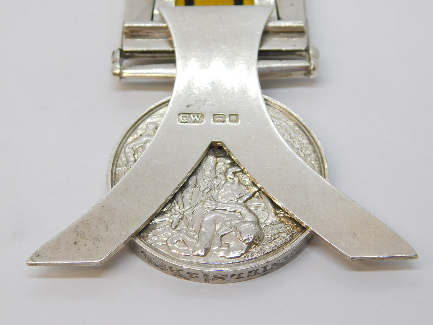 British Ashantee Medal Sterling Silver Place Setting Conversion Antique 1907 London