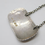 George III Sterling Silver Bright Cut Sherry Decanter Label Antique 1810 London