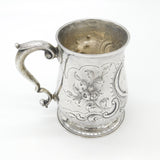 George II Sterling Silver Engraved Tankard 1755 London Richard Gurney & Co.