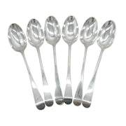 Hester Bateman George III Set of Six Sterling Silver Tablespoons Antique 1774 London