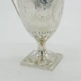 George III Sterling Silver Cross Pattern Helmet Cream Jug Antique 1794 London