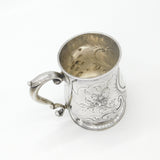 George II Sterling Silver Engraved Tankard 1755 London Richard Gurney & Co.