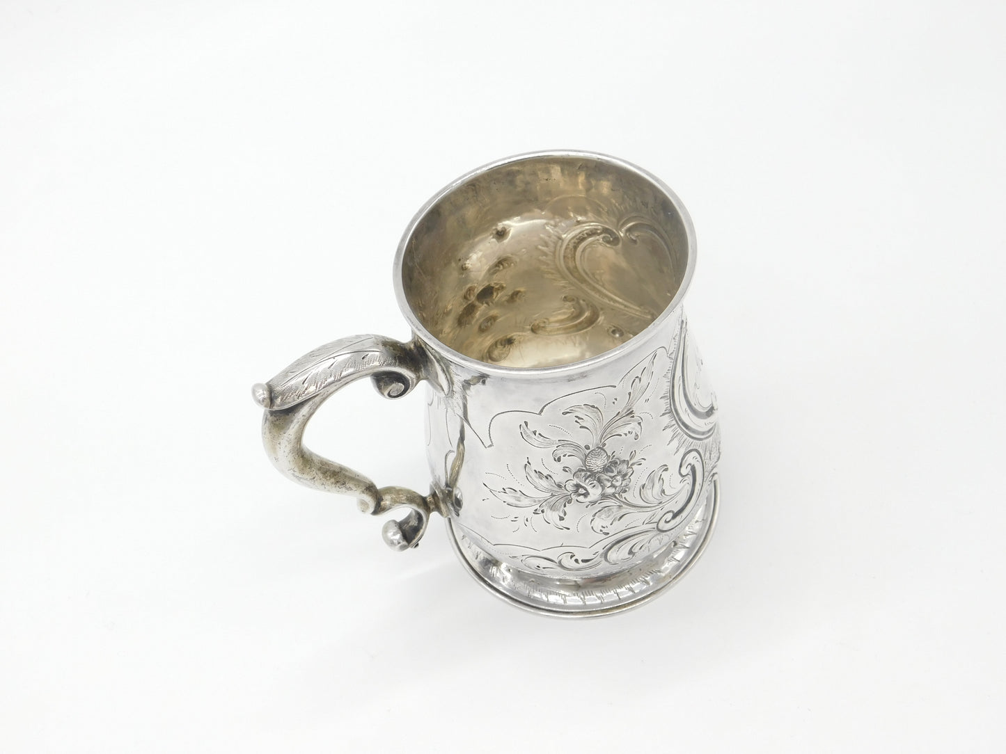 George II Sterling Silver Engraved Tankard 1755 London Richard Gurney & Co.