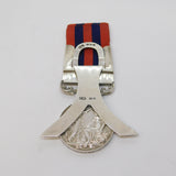 Indian General Service Medal 1854 Sterling Silver Place Setting Conversion 1907 London