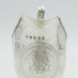 George III Sterling Silver Cross Pattern Helmet Cream Jug Antique 1794 London
