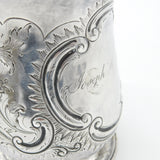 George II Sterling Silver Engraved Tankard 1755 London Richard Gurney & Co.