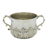 Victorian Britannia Silver 17th Century Style Porringer Antique 1896 London