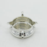 Victorian Sterling Silver Double Spout & Handled Cream Jug Antique 1897 London