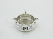 Victorian Sterling Silver Double Spout & Handled Cream Jug Antique 1897 London