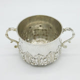 Victorian Britannia Silver 17th Century Style Porringer Antique 1896 London