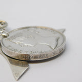 Indian General Service Medal 1854 Sterling Silver Place Setting Conversion 1907 London