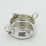Victorian Sterling Silver Double Spout & Handled Cream Jug Antique 1897 London