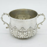 Victorian Britannia Silver 17th Century Style Porringer Antique 1896 London