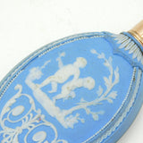 18th Century Silver Gilt & Wedgwood Pale Jasperware Scent Bottle Antique c1790s