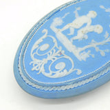 18th Century Silver Gilt & Wedgwood Pale Jasperware Scent Bottle Antique c1790s