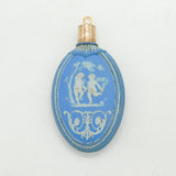 18th Century Silver Gilt & Wedgwood Pale Jasperware Scent Bottle Antique c1790s