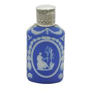 18th Century Silver Topped Wedgwood Jasperware Scent Bottle Antique c1790s