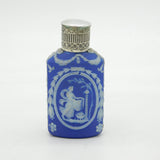18th Century Silver Topped Wedgwood Jasperware Scent Bottle Antique c1790s
