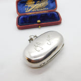 Edwardian Sterling Silver Double Sovereign Case Fob 1905 Birmingham Antique
