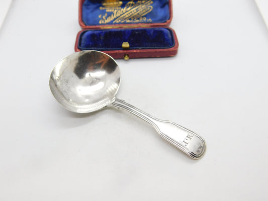 Georgian Sterling Silver Tea Caddy Spoon 1815 London Thomas Wallis & Hayne