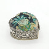 19th Century Indian Sterling Silver Lion & Elephant Pattern Pin Cushion Antique c1880