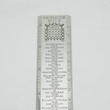 Richard Jarvis Sterling Silver 'Premier Rule' Prime Ministers Ruler Vintage 2003 London